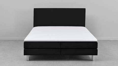 Box Colorado vlak met gestoffeerd matras, zwart