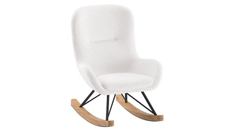 Schommelstoel Rocky mini, wit