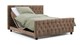 Box Diamond verstelbaar met gestoffeerd matras, taupe