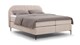 Boxspring Scallop vlak met gestoffeerd matras, pale