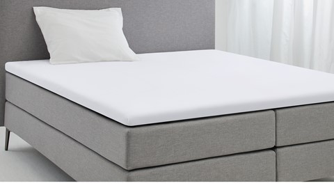 Hoeslaken Basic topmatras, wit