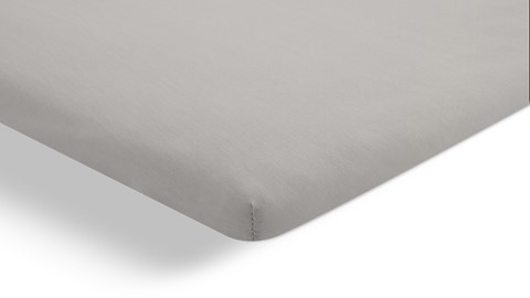 Hoeslaken Jersey splittopper, lichtgrijs