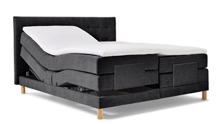 Boxspring Grid verstelbaar met gestoffeerd matras