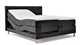 Boxspring Grid verstelbaar met gestoffeerd matras, zwart