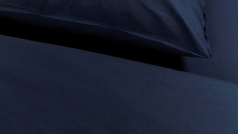 Dekbedovertrek Cotton Uni, dark blue