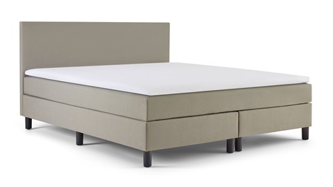 Box Lowen Plus vlak met gestoffeerd matras, light grey