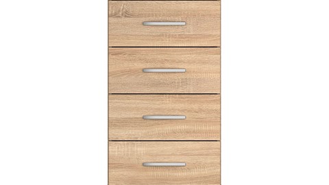 Commode Reno met 4 laden, eiken sonoma