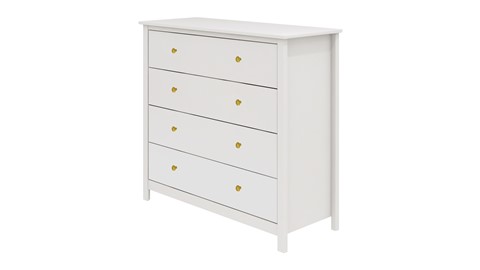 Commode Luna 4 laden, white