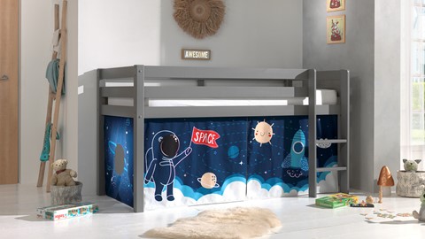 Gordijnen Space shuttle Pino/Scott, blauw