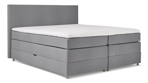 Opbergboxspring Square met gestoffeerde matras., antraciet