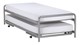Bed & onderschuifBed Dual, zilver