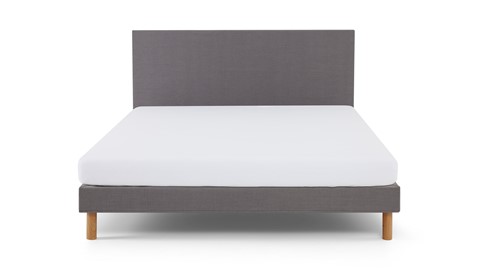 Bed Ease inclusief hoofdbord en matras, lichtgrijs