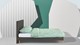 Bed Ease inclusief hoofdbord en matras, donkergrijs
