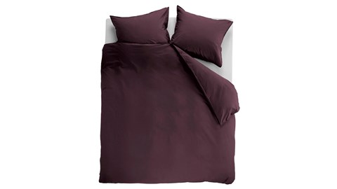 Dekbedovertrek Cotton Uni, dark red