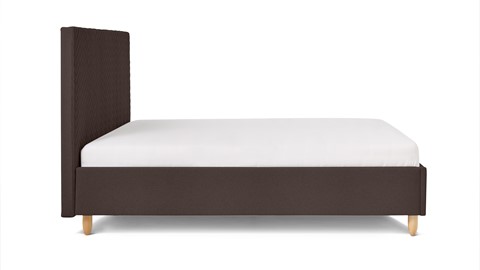 Bed Luxe met hoofdbord Arrow, bruin