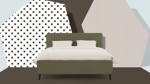 Opbergbed Sunna, groen