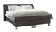 Boxspring Morero vlak met gestoffeerd matras, antraciet