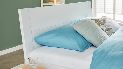 Bed Space met hoofdbord, wit