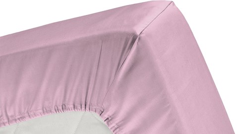 Hoeslaken Basic 35cm, roze