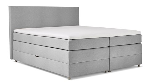 Opbergboxspring Square met gestoffeerd matras, floyd lichtgrijs