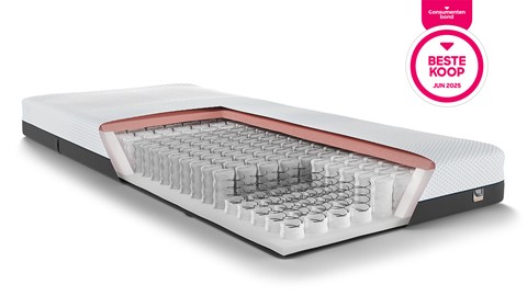 Box Lowen Plus vlak met Easy pocket 300 matras, graphite