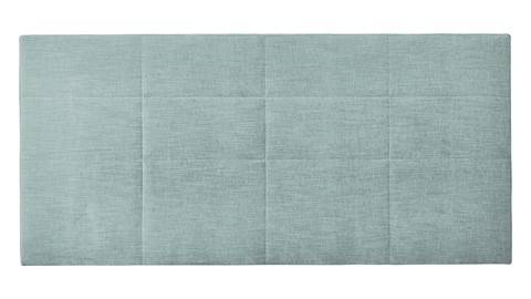 Boxspring Blocks vlak met gestoffeerd matras, mintgroen