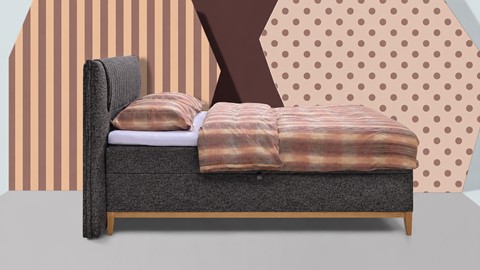 Opbergbox Nox met topmatras, graphite