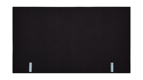 Box Lowen verstelbaar met gestoffeerd matras, zwart