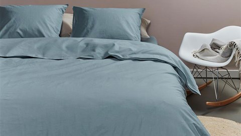 Dekbedovertrek Cotton Uni, blue