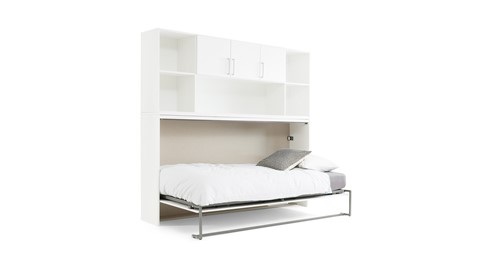 Opklapbed Albero met bovenbouw, wit