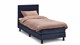 Boxspring California vlak met gestoffeerd matras, blauw