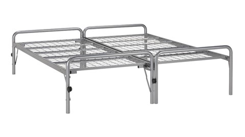 Bed & onderschuifBed Dual, zilver