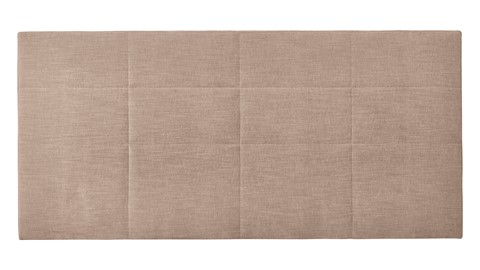 Boxspring Blocks vlak met gestoffeerd matras, beige