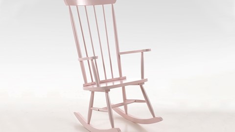 Schommelstoel Rocky, roze