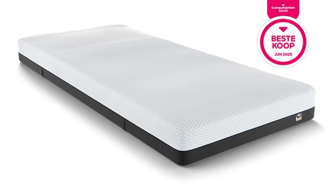 Box Lowen Plus vlak met Easy pocket 300 matras, grey beige