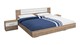 Bed Soria, eiken/wit