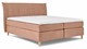 Boxspring Edge vlak met gestoffeerd matras, roze