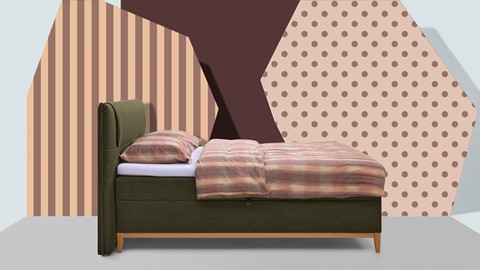 Opbergbox Nox met topmatras, groen