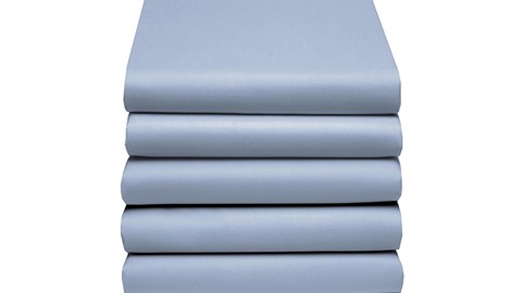 Hoeslaken Basic splittopmatras, donkerblauw