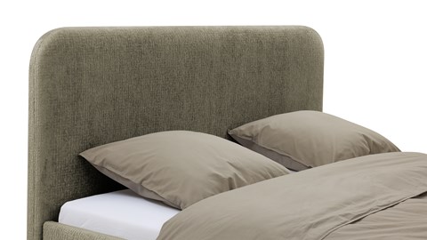 Bed Round, groen