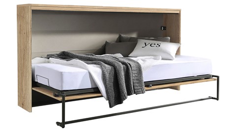 Opklapbed Albero, eiken