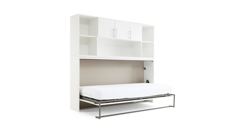 Opklapbed Albero met bovenbouw, wit