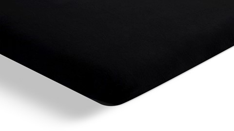 Hoeslaken Jersey splittopper, zwart