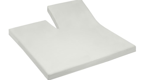 Hoeslaken Basic splittopmatras, ivoor
