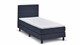 Boxspring California vlak met gestoffeerd matras, blauw
