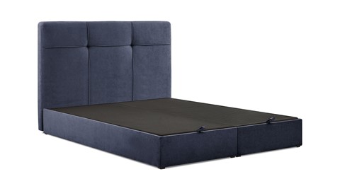 Opbergbed Mani, donkerblauw monte