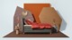 Boxspring Edge vlak met gestoffeerd matras, antraciet