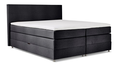 Opbergboxspring Square met gestoffeerd matras, floyd zwart