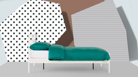 Bed Xam 1-persoons, wit