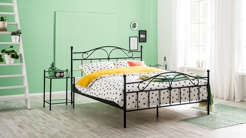 Bed Quincy, zwart